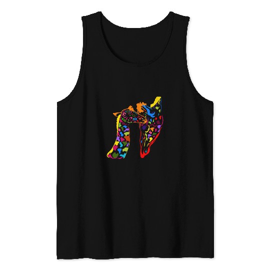 Giraffe Pet Mother Son daughter cute giraffes Tank Tops
