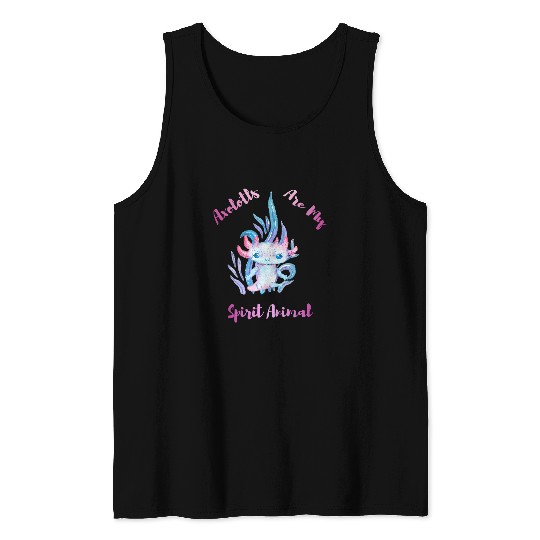 Axolotls Pet Art Exotic Salamander Amphibian Pet 3Gift 1 Tank Tops