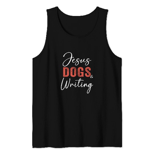 Funny Wrestling Jesus Dogs And Wrestling Author Teach Tank Tops