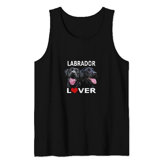 Black Labrador Retriever Lover Happy Black Lab Dog Mom Dad Tank Tops