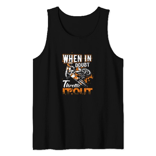 Motocross motorcycle crossing supercross biker motorsport Tank Tops