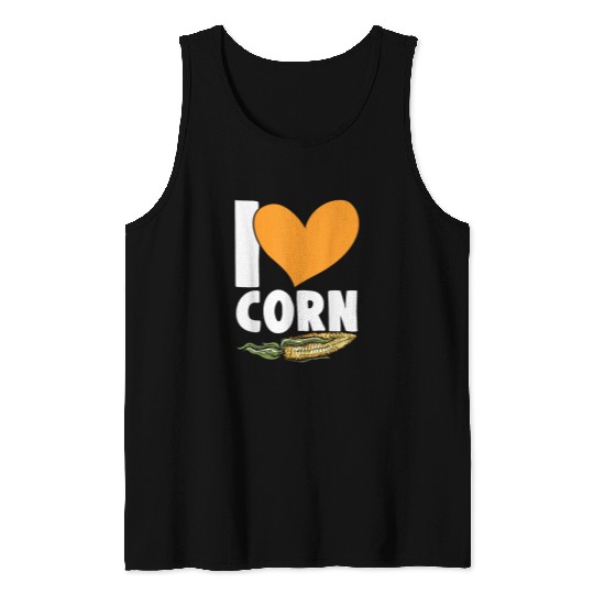 I Love Corn Grain Kernel Maize Lover Corn Farmer 21 Tank Tops