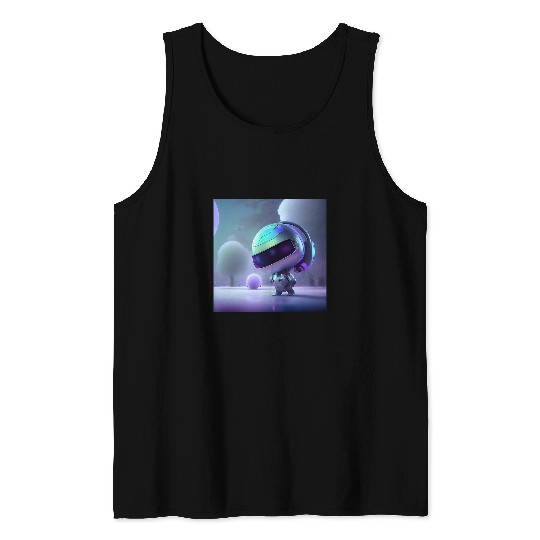Aliens UFO Stadium Status Records Massive Appeal Graphic Big Head Tank Tops