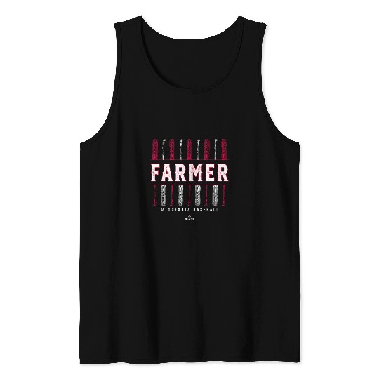 vintages Baseball Bat Gameday Kyle Farmer Minnesota MLBPA Tank Tops