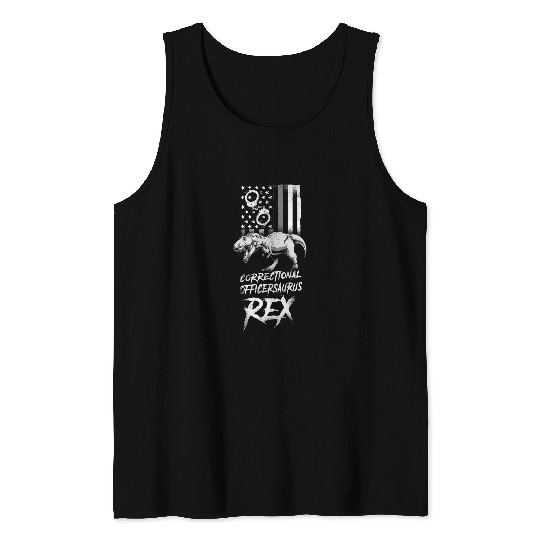 Dinosaur Pet Correctional Officer Tank Tops