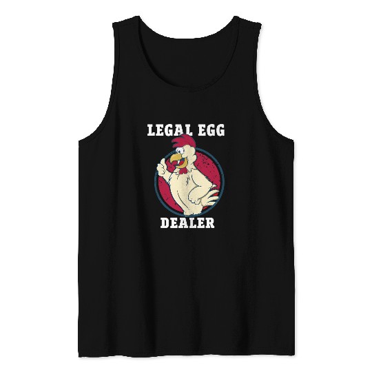 Chicken Pet Local Egg dealers Funny Bleached Chicken Lover Farm Farmer 6 Tank Tops