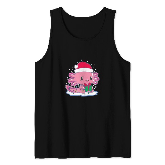 Axolotls Pet Christmas Axolotls Santa Mexican Salamander Lover 186 Tank Tops
