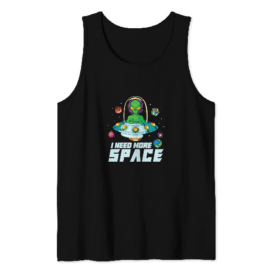 Aliens UFO Extraterrestrial Area 51 UFO Space Geek 2 Tank Tops