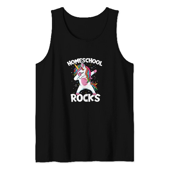 Unicorn Pet Magical cute  unicorn First Day Of School Homeschool Tank Tops