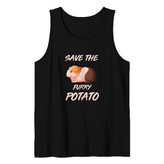 Guinea Pig Pet Mountain Guinea Pig 3Save The Furry Potato Tank Tops