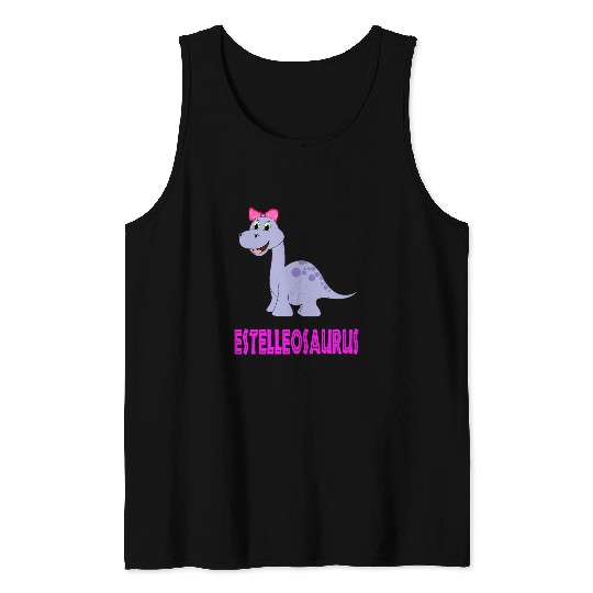 Dinosaur Pet ESTELLE ESTELLEOSAURUS COOL LONGNECK BRONTOSAURUS Tank Tops