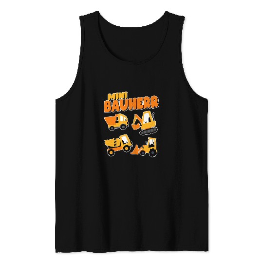 Excavator Fun Mini Builder Boys Digger Construction Machines Construction Worker Children 11 Tank Tops