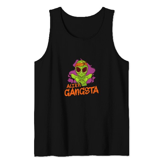 Aliens UFO and Rap Hip Hop Music Lover Extraterrestrial Tank Tops