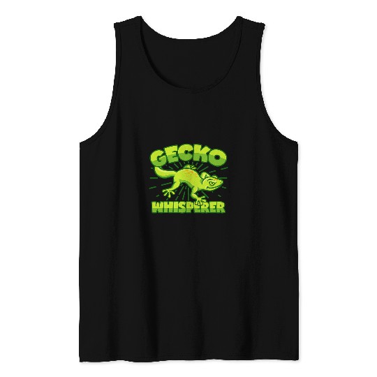 Gecko Pet Whisperer Lizard Salamander Tank Tops
