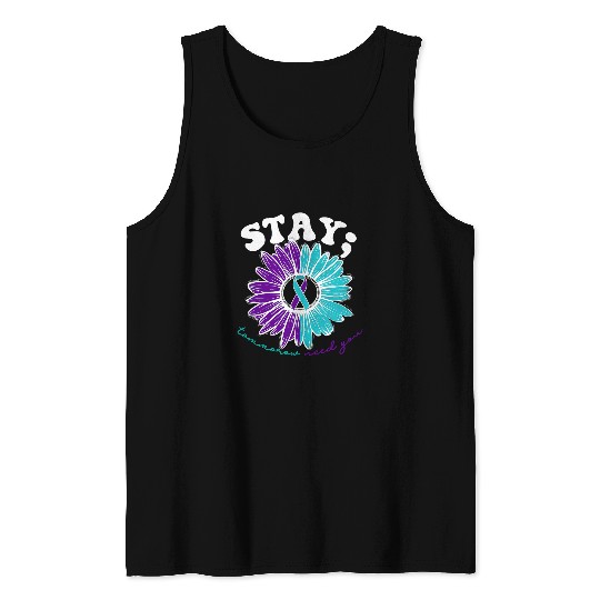 suicides Prevention 988 suicides Prevention Stay Tomorrow Needs You Mental Health Tank Tops