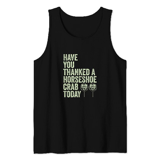 vintages Horseshoe crab Funny Quote For Biologists Fossils Tank Tops
