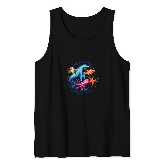 Octopus Pet Starfish Octopus Sea Activists Climate Nature Protection Tank Tops