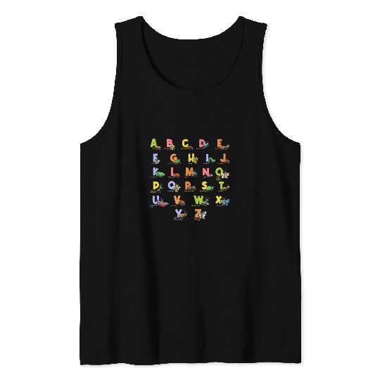 Alphabet Types of Insects Kids Bug Lover Future Entomologist Tank Tops