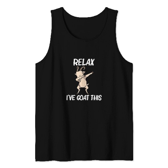 Goats Pet Funny Goats Art For Men Women Sheep Grass Farm Animal 90 Tank Tops