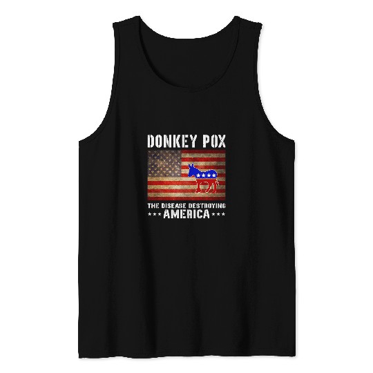 Donkey Pet United States Donkey Pox Tank Tops