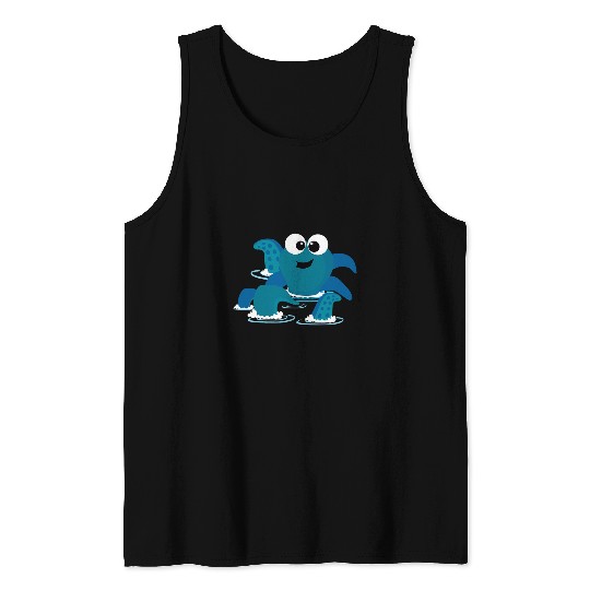 Octopus Pet water cute funny Tank Tops