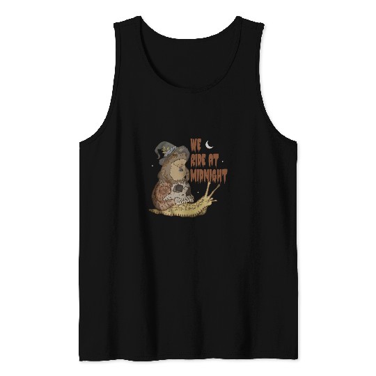 Frog Pet We Ride At Midnight Witchy Frog Goblincore Snail and Toad Tank Tops