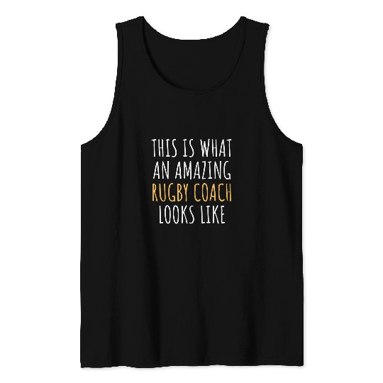 Sport Rugby Coachs Appreciation Thank You End Of Year Christmas Tank Tops