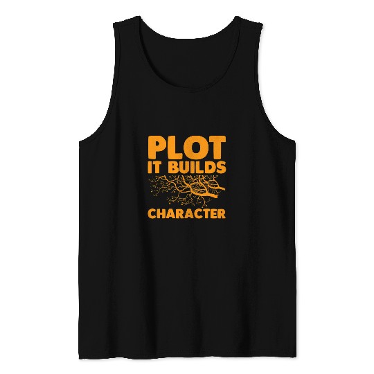 Book Fun Reading Teacher Book Reader Student Plot It Builds Character Tank Tops