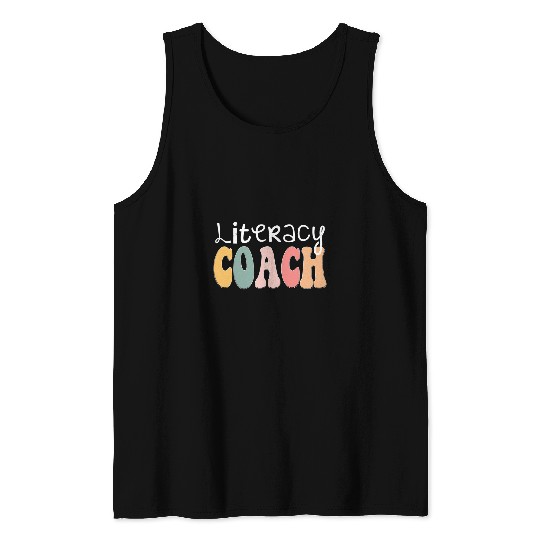 Book Fun Reading Teacher Interventionist Specialist Literacy Coachs Tank Tops