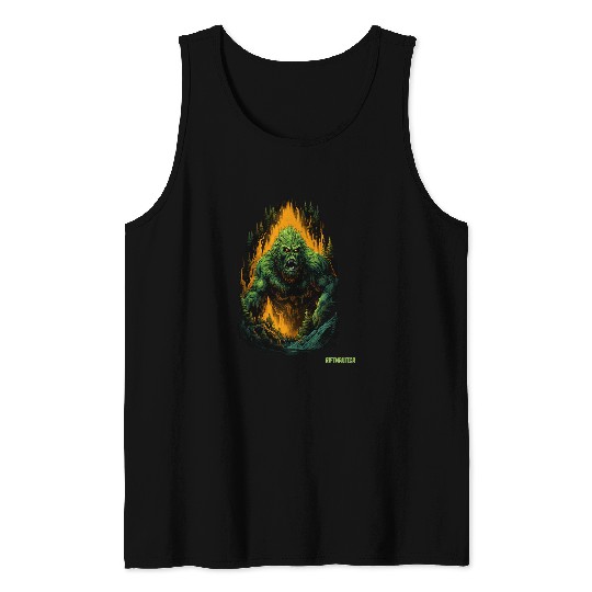 Bigfoot Pet Otherworldly Creatures Cosmic Gateway Abstract Sasquatch 15 Tank Tops