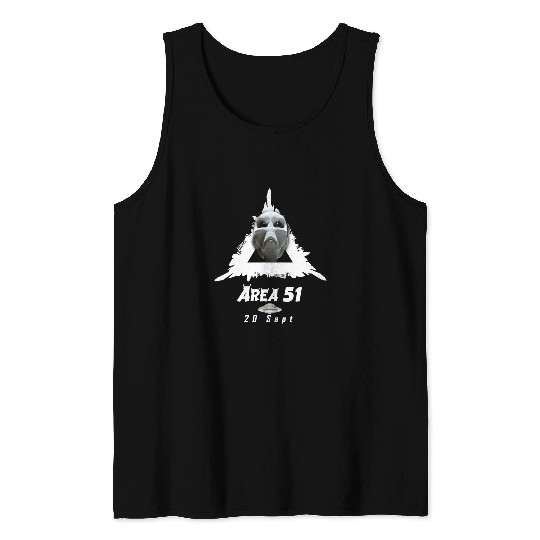 Aliens UFO Area 51 Alien 22 Tank Tops