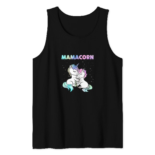 Unicorn Pet Mamacorn Mother Daughter Son Unicorn Lover Mothers Day Tank Tops
