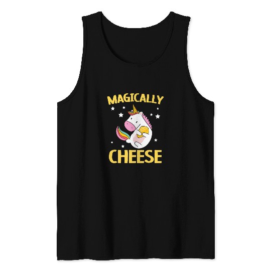 Unicorn Pet Magically Cheese Cheesy Lover Mozzarella Cheddar Unicorn 1 Tank Tops
