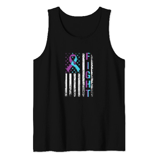 suicides Prevention 988 USA Flag Ribbon You Matter Tank Tops