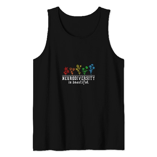 Autism Puzzle Neurodiversity Is Beautiful ADHD 8 Tank Tops
