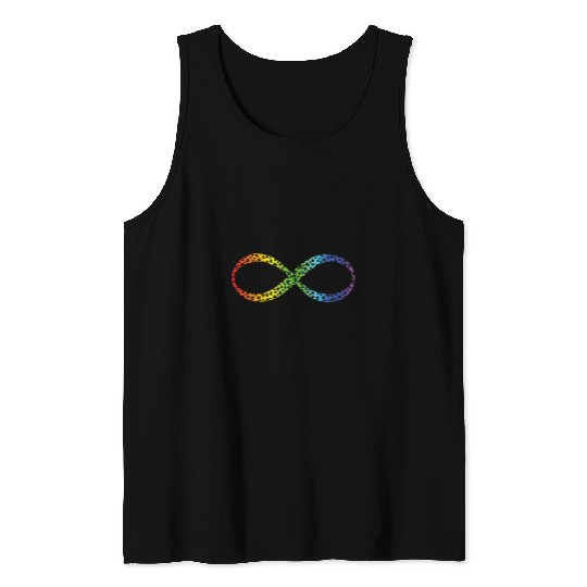 Autism Puzzle Neurodivergent Awareness Infinity Rainbow Autism ADHD Tank Tops