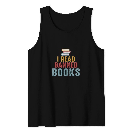 Book Fun I Read Banned Books Week Librarian Freadom Reader Nerd 0 2 Tank Tops