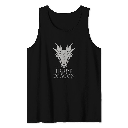 Dragon Pet House of the Dragon Skull Silhouette Tank Tops