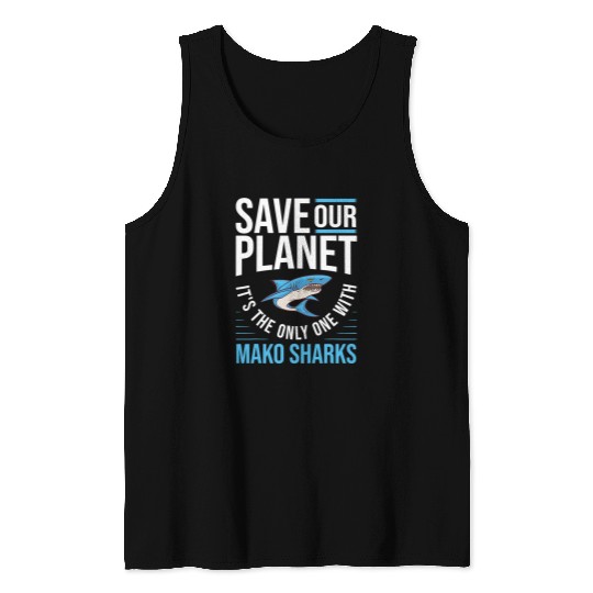 Shark Pet Mako Shark Animal Tooth Funny Ocean 2 2 Tank Tops