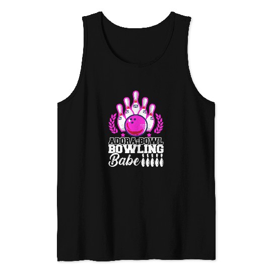 Sport Bowling Babes Bowler Outfit Bowling Apparel Tank Tops