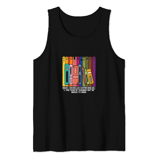 Book Fun Librarian Noun Definition Book Reading Tank Tops