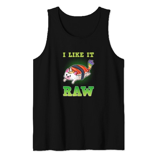 Unicorn Pet Sashimi Japanese Food Chef Sushi Tank Tops