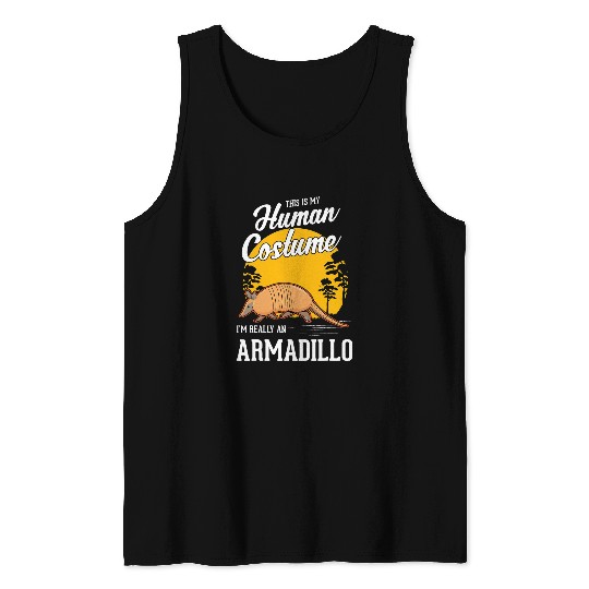 Armadillo Pet Human Costume Halloween Armadillo 1 Tank Tops