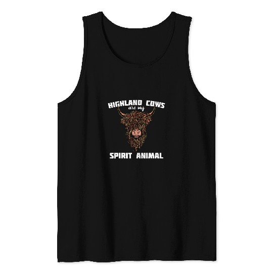 Cow Pet Scottish Highland Cow Animals Cow Breeder 11 Tank Tops