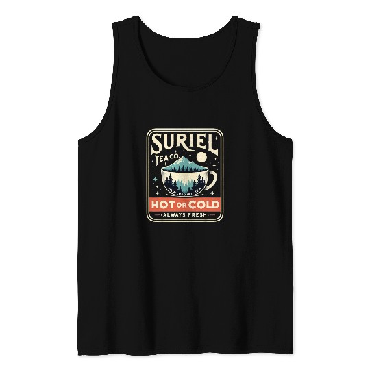 Discover Book Fun Suriel Tea Co Hot Or Cold Always Fresh Reader Book Lover 1 Tank Tops