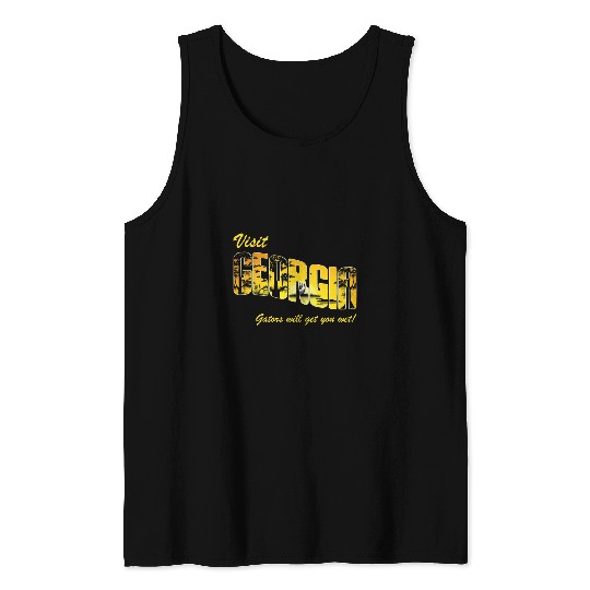 Alligator Pet Hunter Gators Get You Wet Georgia Gator Hunting Tank Tops