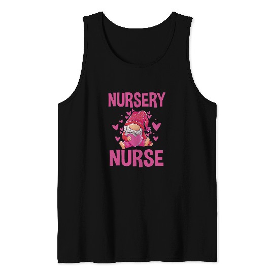 Cute Newborn Nursery nurses Gnome Outfit LD Neonatal Nurses Tank Tops