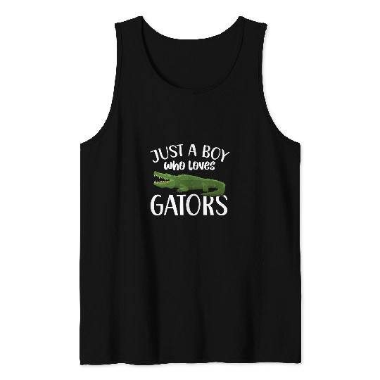 Alligator Pet Just A Boy Who Loves Gators Alligator Zookeeper Tank Tops