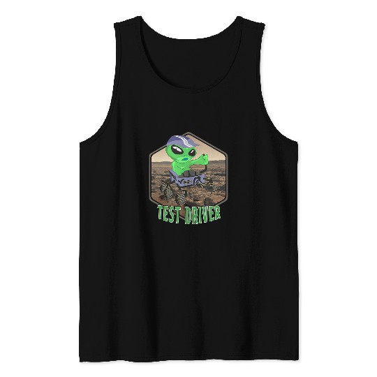 Aliens UFO Persy Perseverance Mars Rover Alien NASA Tank Tops