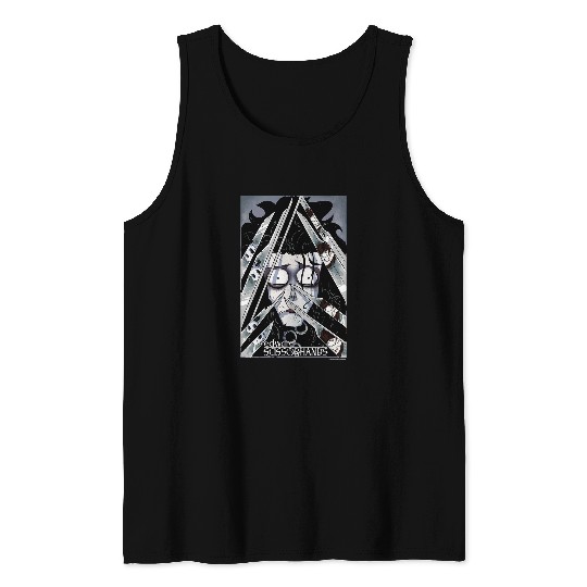 Book Fun Edward Scissorhands Edward Behind Scissors Comic Book Poster Tank Tops